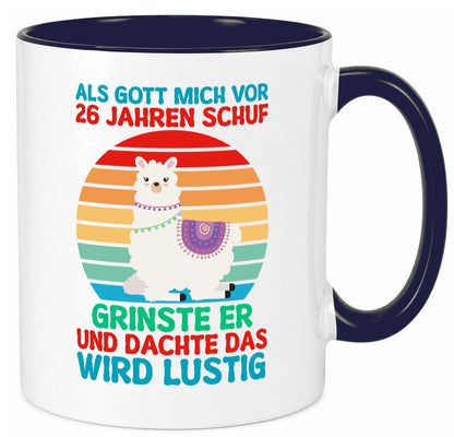 26. Geburtstag | 26 Jahre Gut Schuf mich Lama v2 lustiger Spruch Geschenk