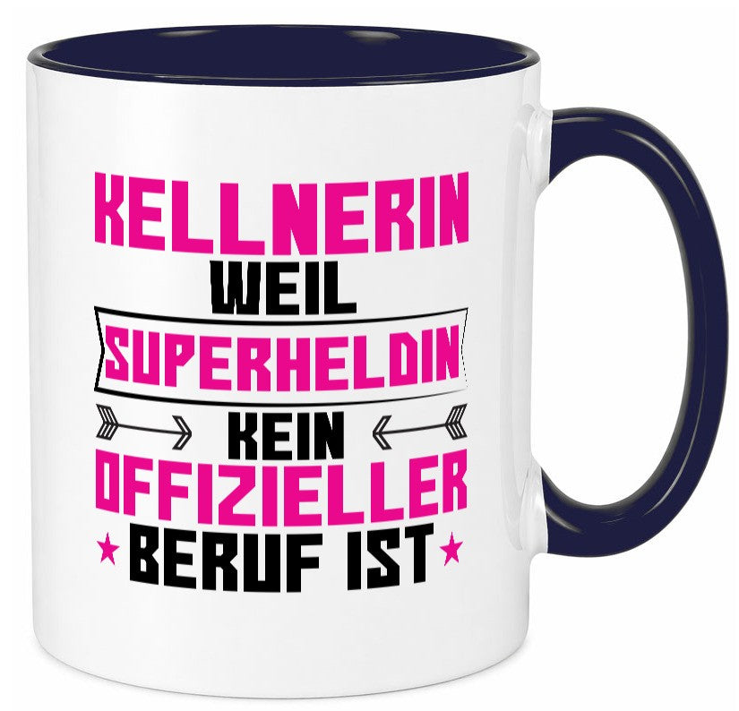 Superheldin Kellnerin | Beruf kellnern Bedienung Geschenk Arbeit Kollegen Büro Tasse