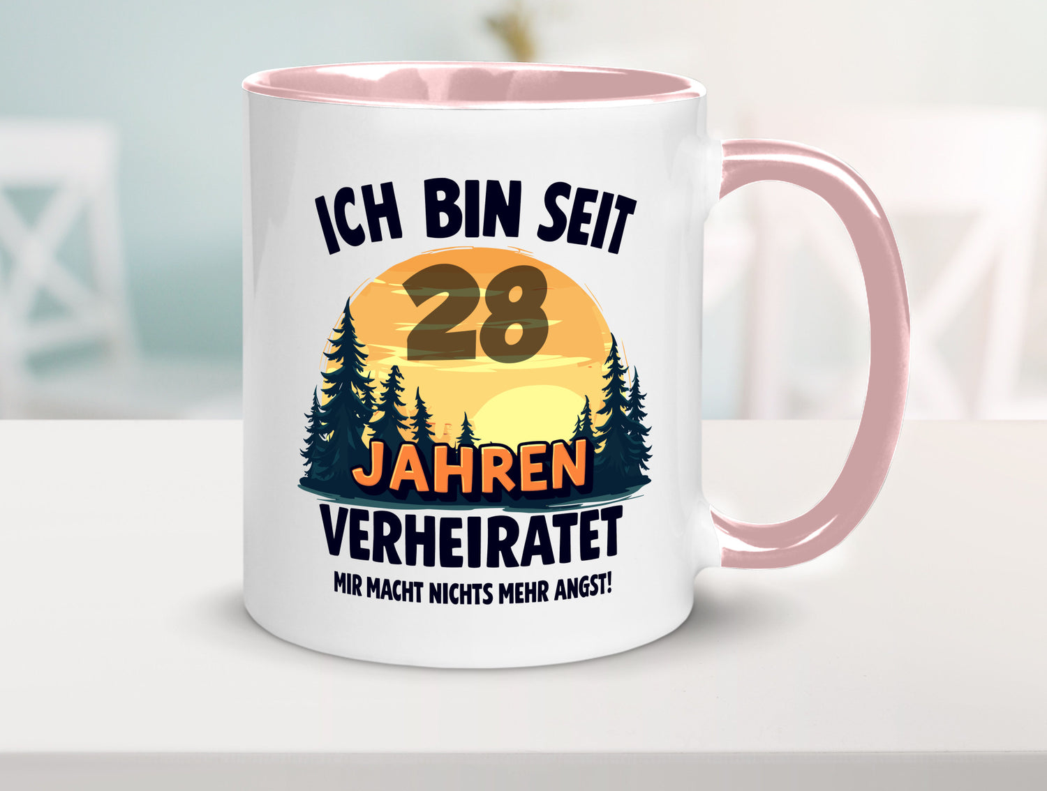 Ich bin Verheiratet | 28. Hochzeitstag Ehepaar v2 lustiger Spruch Geschenk