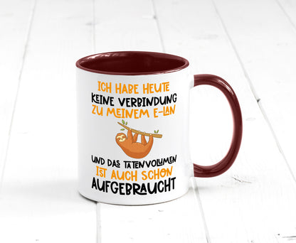 Tatenvolumen aufgebraucht | Spruch Humor Faultier Tierliebhaber Geschenkidee