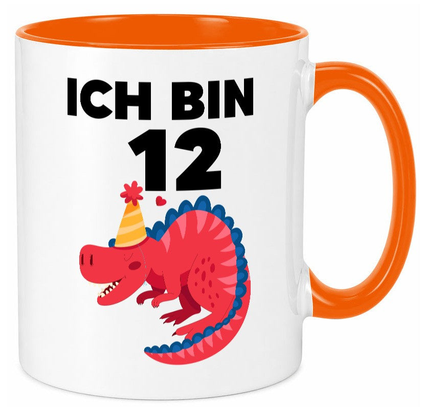 12. Geburtstag | Dino Dinosaurier 12 Jahre Geschenkidee Humor Tasse