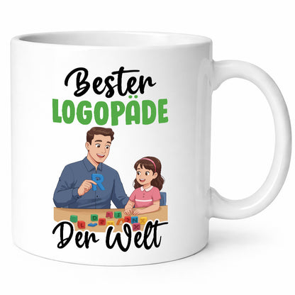Bester Logopäde | Sprachtherapie v2 Geschenkidee Humor Tasse