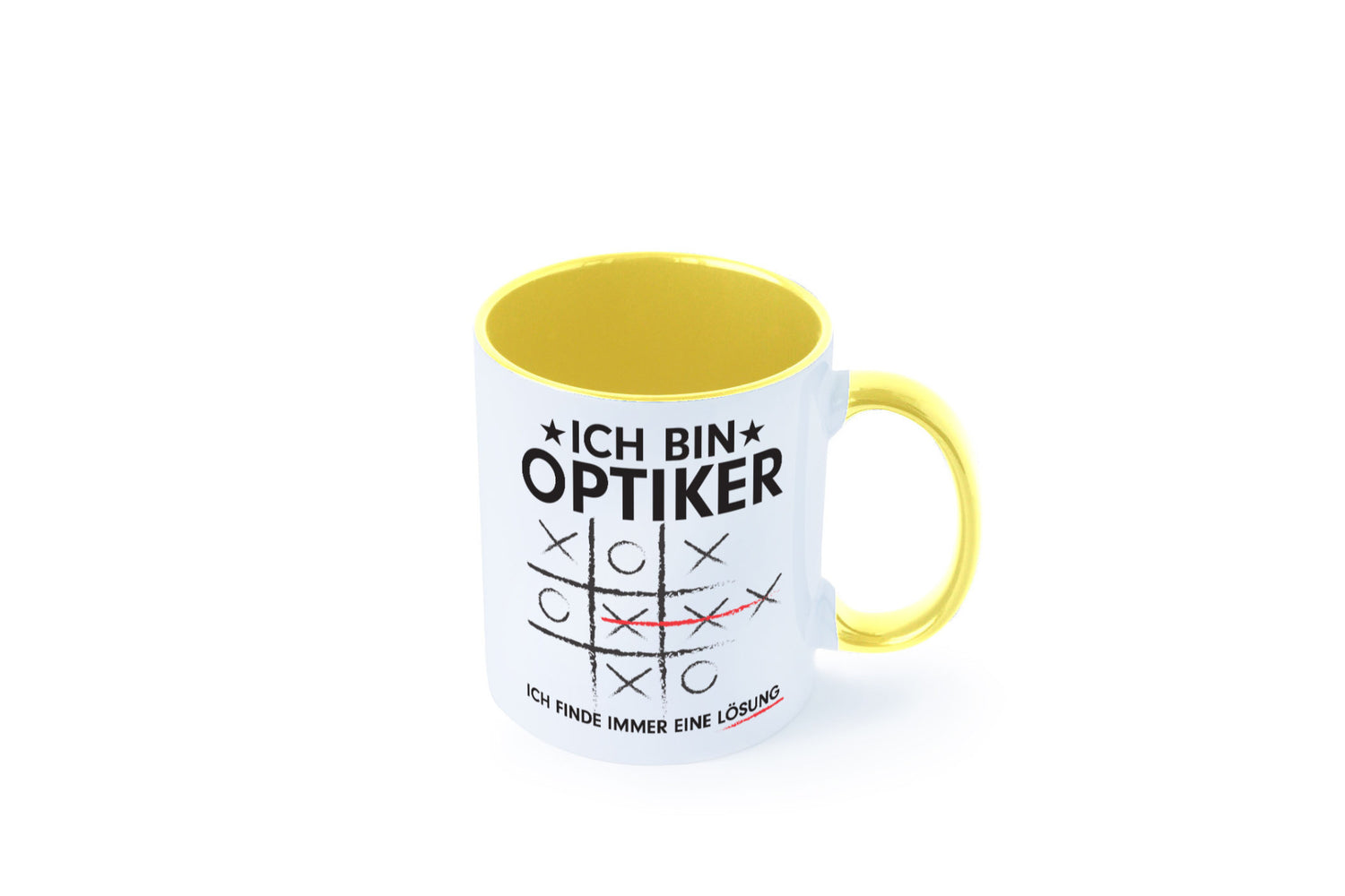 Löse Probleme: Optiker | Augenoptiker Geschenkidee Humor Tasse