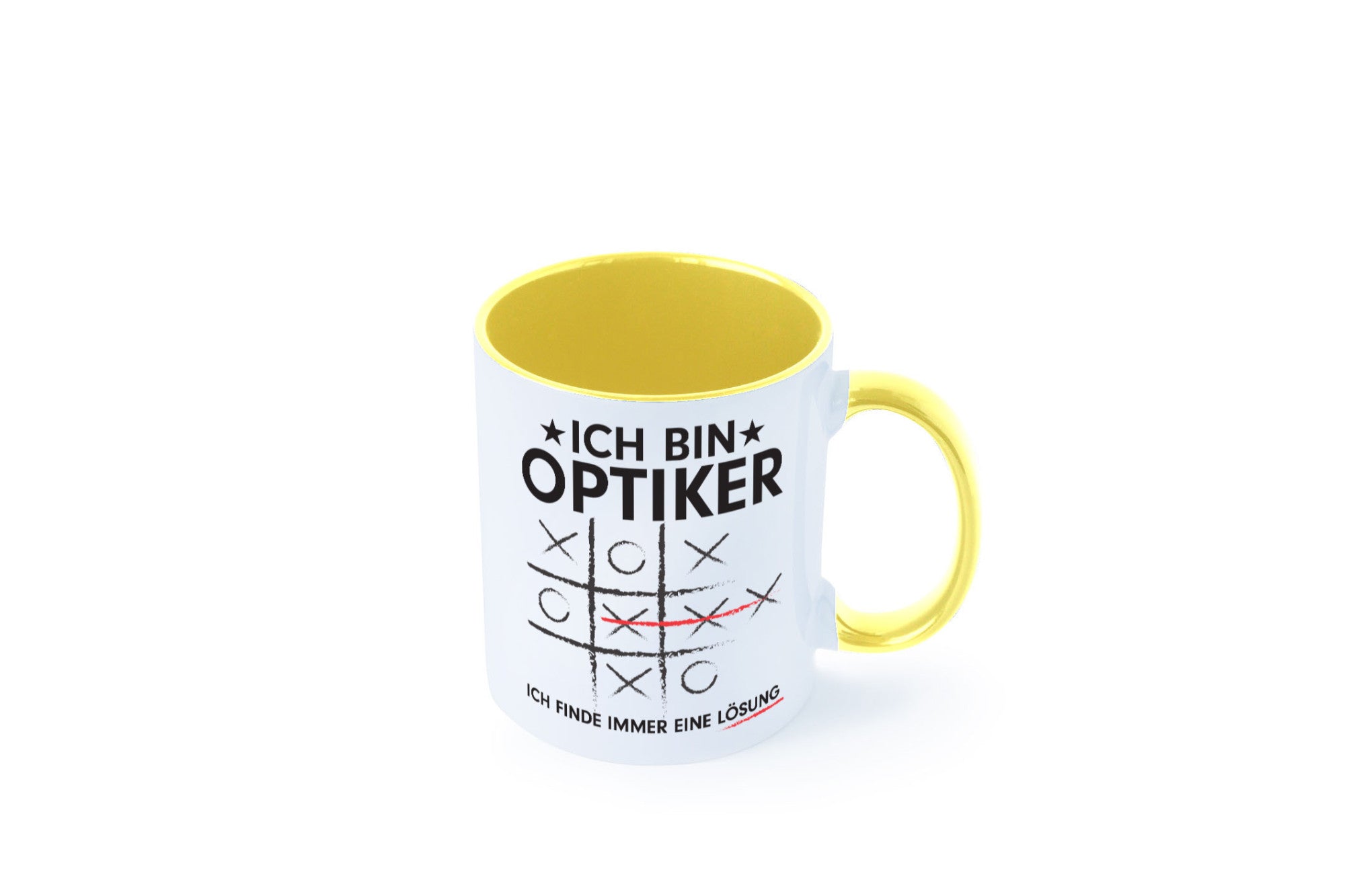 Löse Probleme: Optiker | Augenoptiker Geschenkidee Humor Tasse