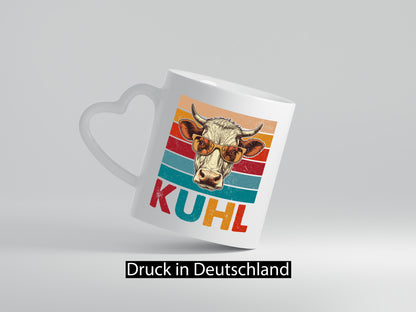 Kuhl | Kuh mit Sonnenbrille Coole v2 lustig Humor Geschenkidee Geschenk Tasse