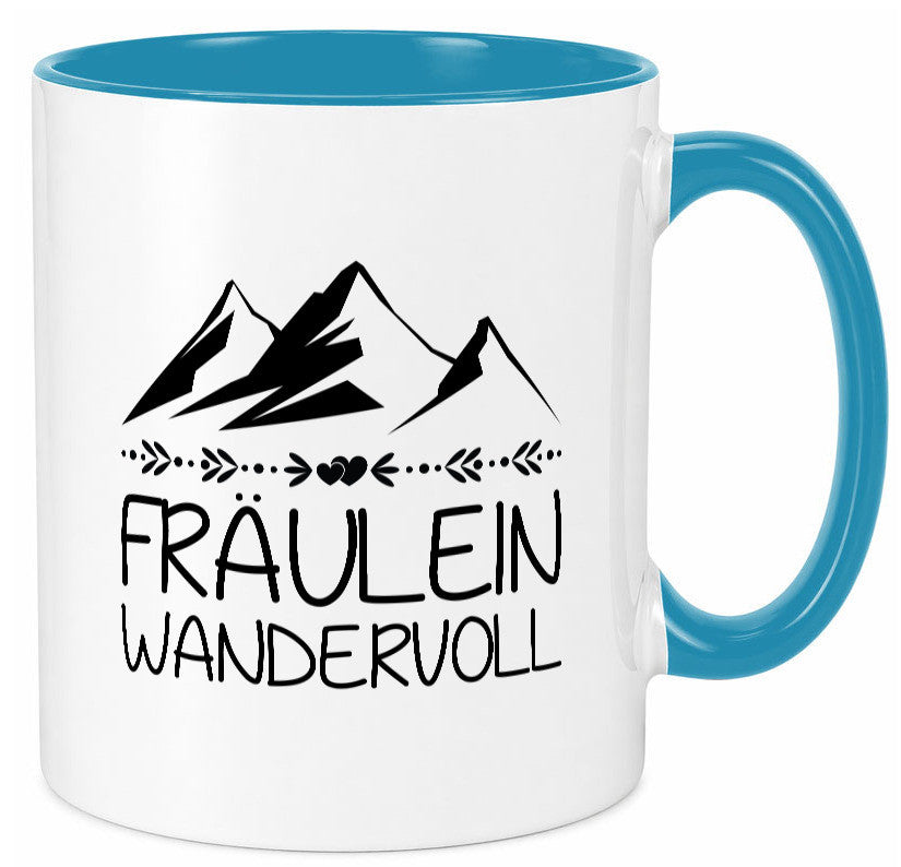 Fräulein Wandervoll | Berge Geschenkidee Humor Tasse