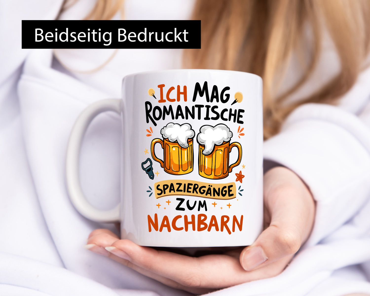 Spaziergang zum Nachbarn | Biertrinker Lieblingsnachbar v2 Humor Geschenkidee