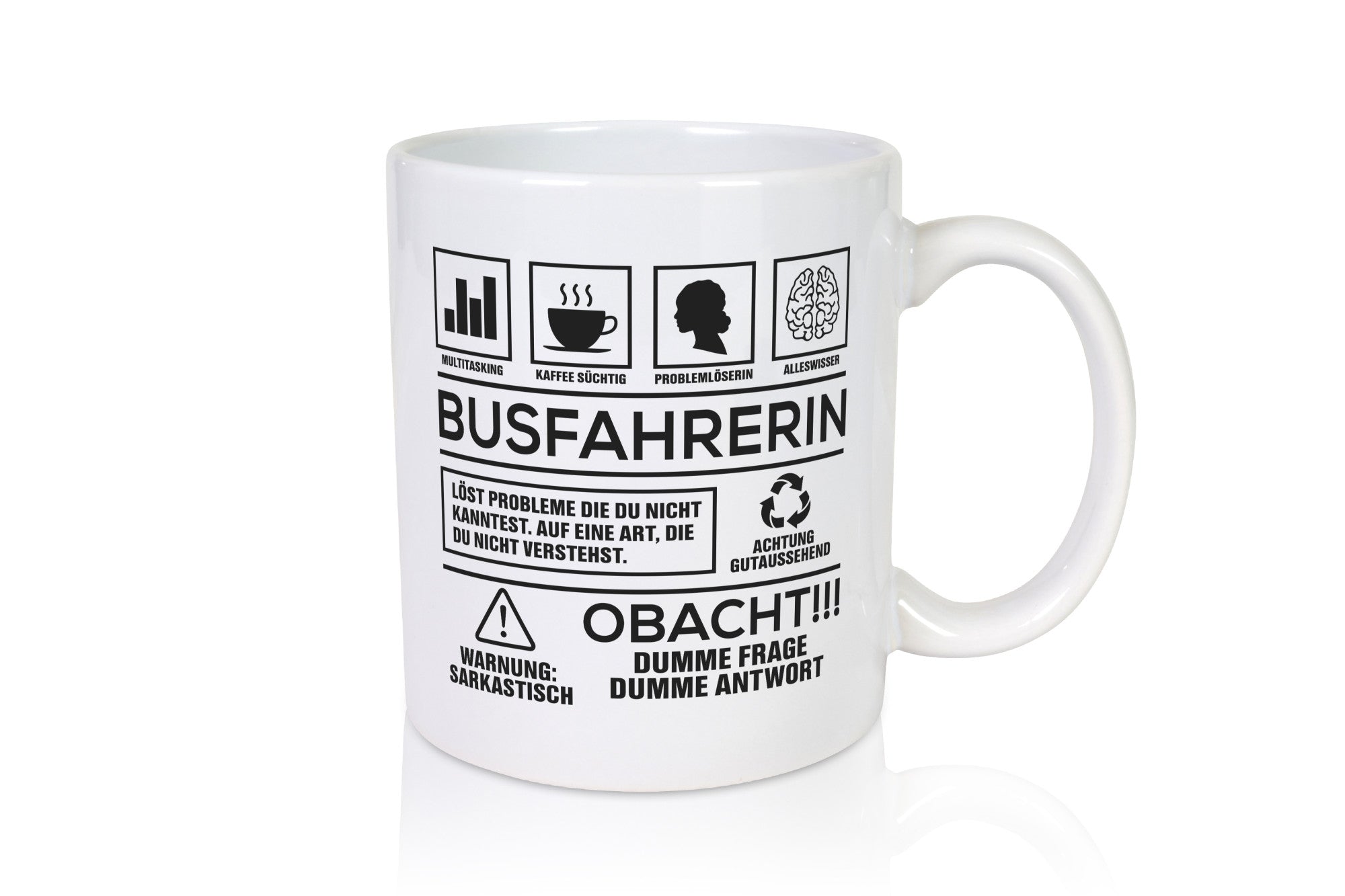 Achtung Probleme Busfahrerin | Berufsfahrer Fahrerin Geschenk Arbeit Kollegen