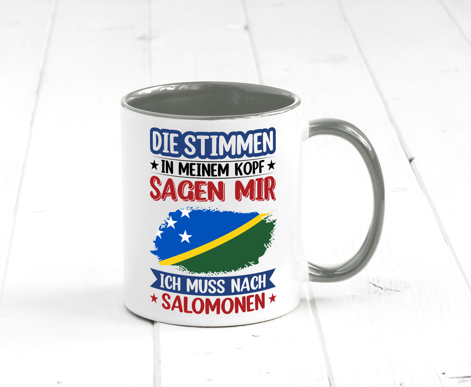 Salomonen | Urlaub Stimmen in meinem Kopf Traumland v2 Humor Geschenkidee Tasse