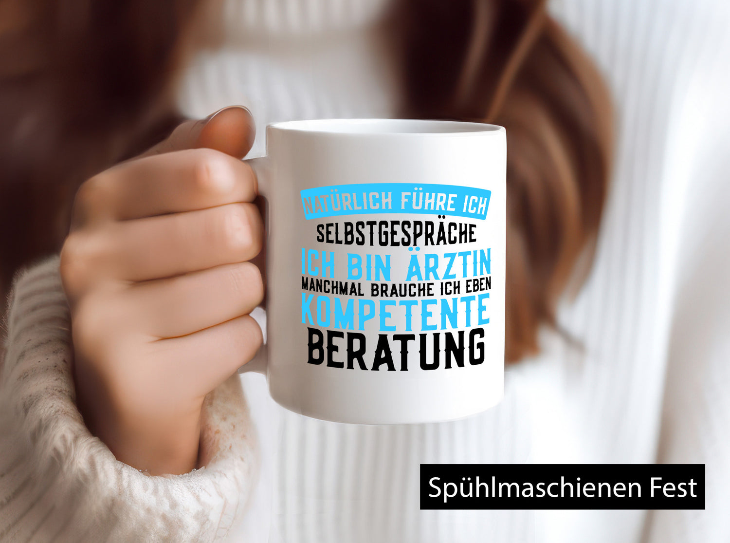 Ich bin Ärztin | lustiger Spruch kompetente Beratung lustig Humor Geschenkidee