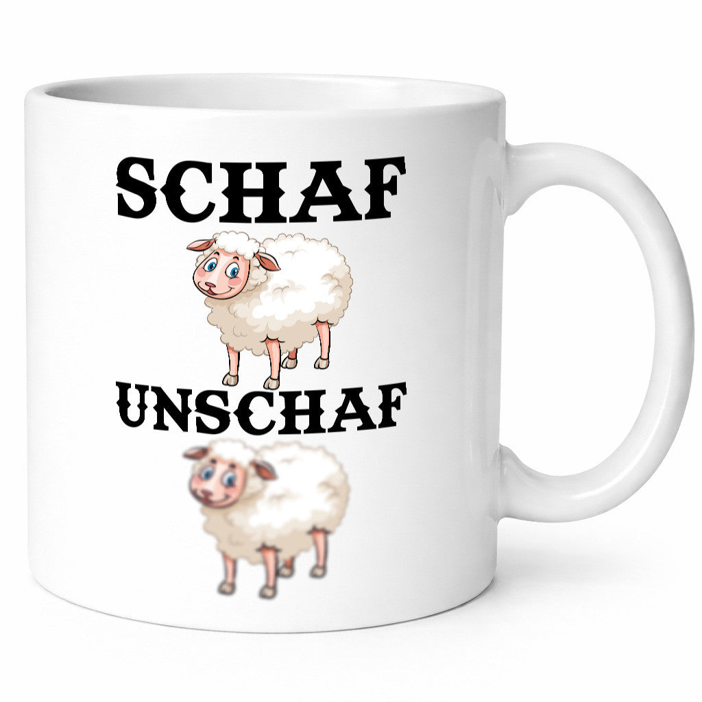 Schaf Unschaf Geschenk Humor Geschenkidee lustiger Spruch Tasse