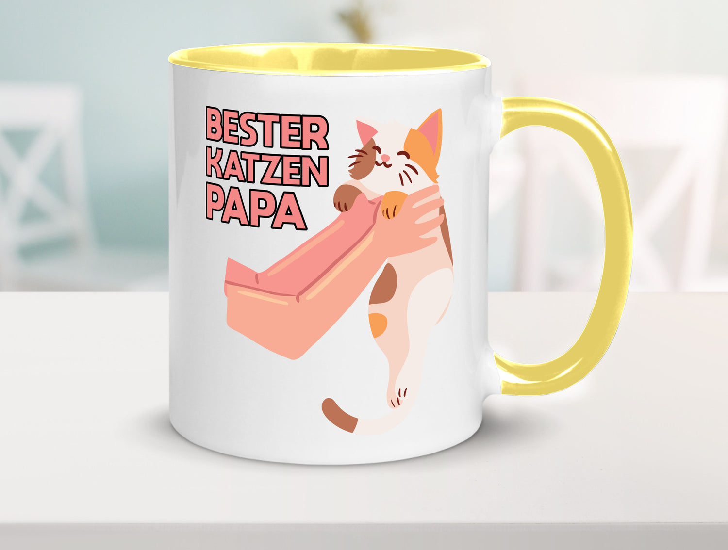 Bester Katzenpapa | Katze Gabel Geschenk Tierliebhaber Humor lustiger Spruch