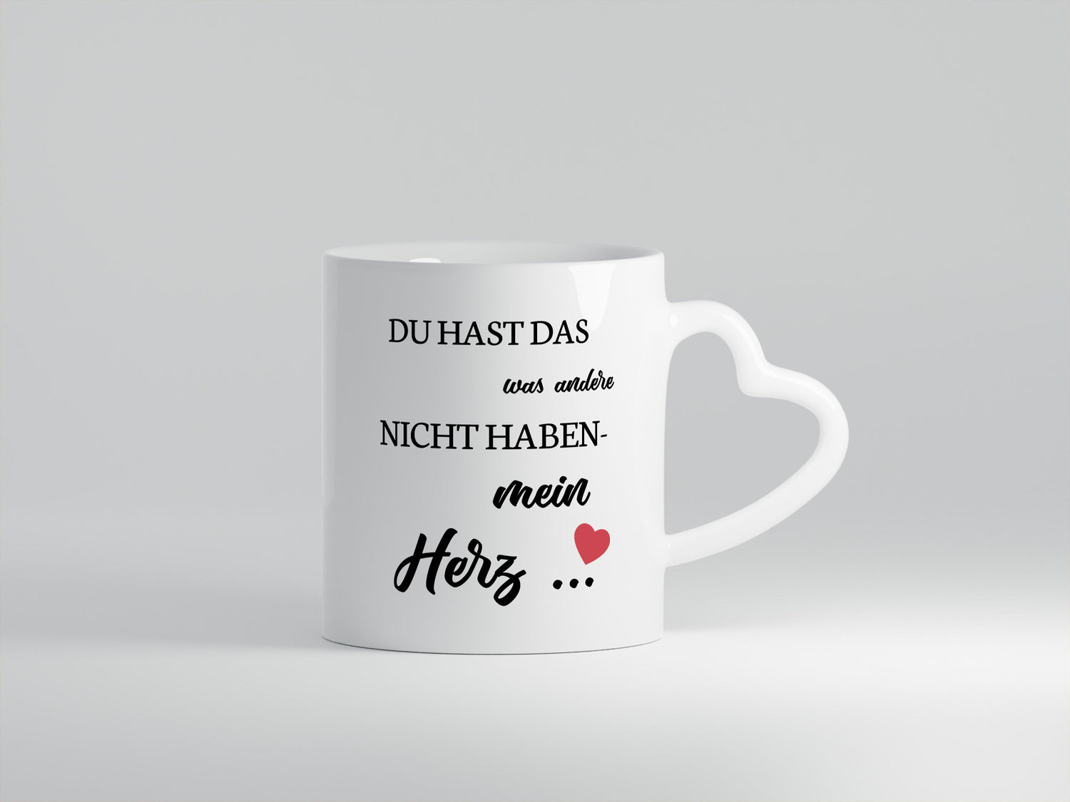 Du hast mich | mein Herz Paar Geschenk Humor Geschenkidee lustiger Spruch Tasse