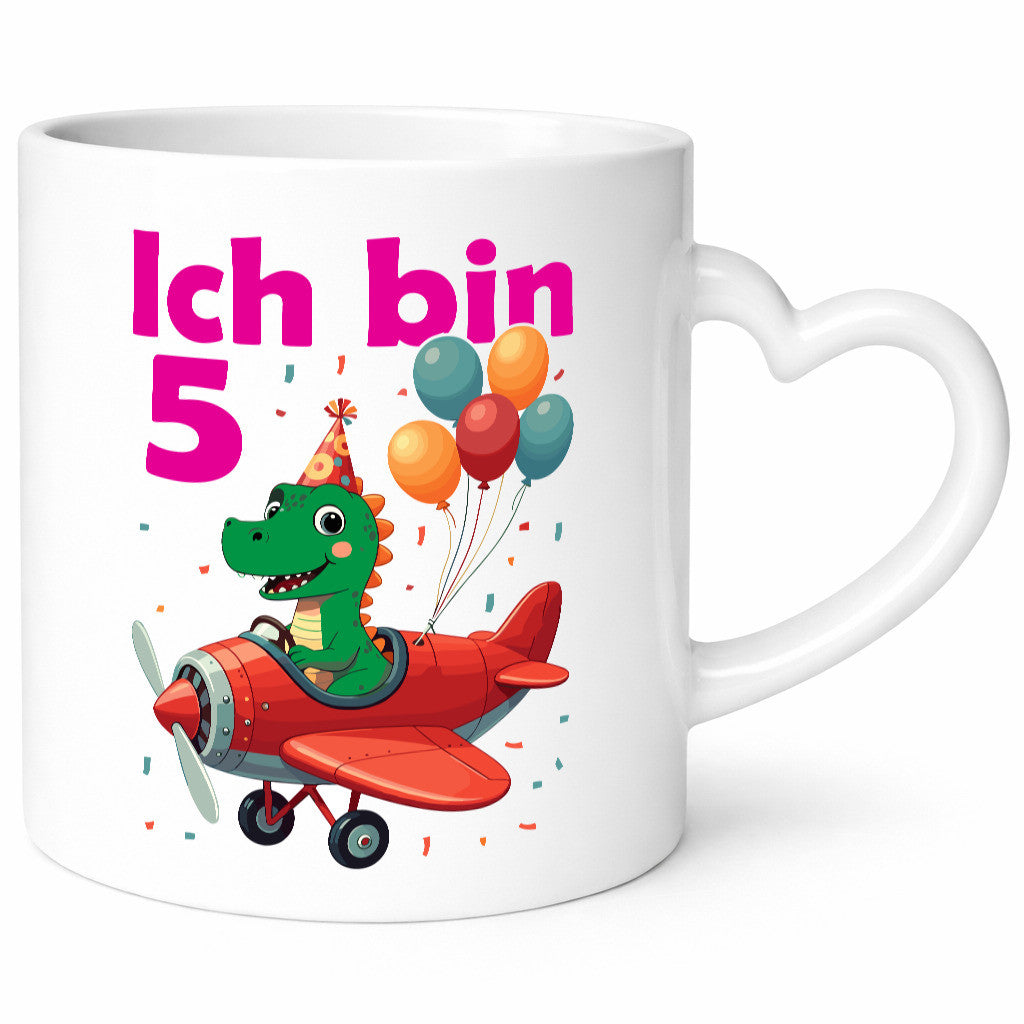 5. Geburtstag | 5 Jahre Drache Flugzeug lustiger Spruch Geschenk Geschenkidee