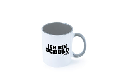 Ich bin Schuld | Schwarze Schaff lustig Humor Geschenkidee Geschenk Tasse