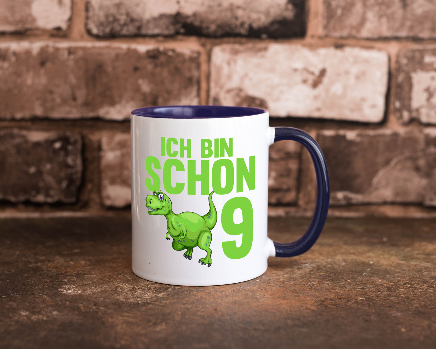 9. Geburtstag | 9 Jahre Dino Dinosaurier Geschenkidee Humor Tasse