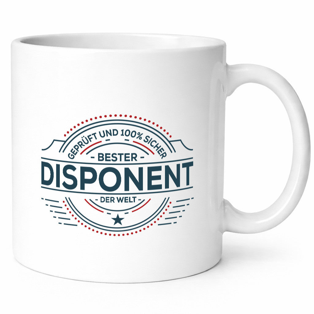 Geprüft und sicher: Disponent | Zuteiler lustiger Spruch Geschenk Humor
