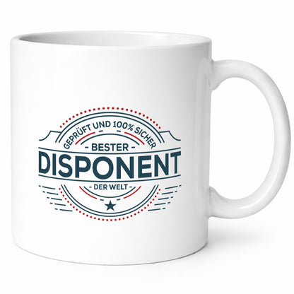Geprüft und sicher: Disponent | Zuteiler lustiger Spruch Geschenk Humor
