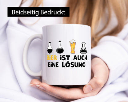 Bier ist auch eine Lösung | Bierliebhaber Biertrinker Geschenk Humor