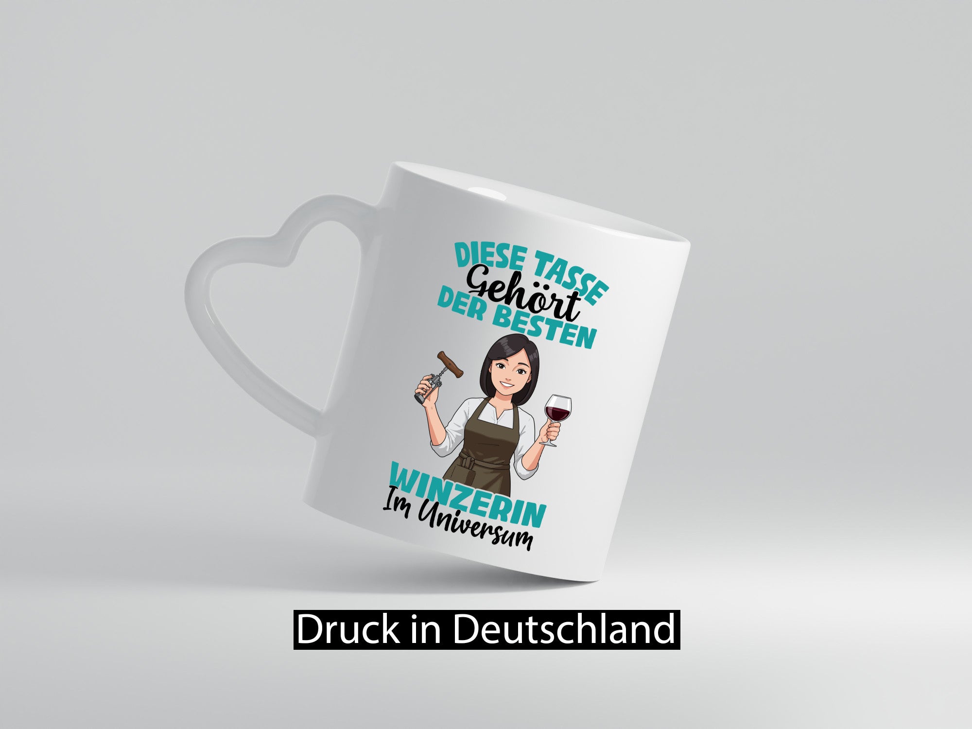 Im Universum: Winzerin | Weinbauer Wein lustiger Spruch Geschenk Humor