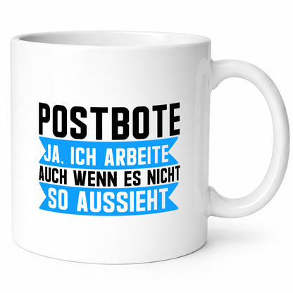 Ja ich arbeite | Postbote, Briefträger, Paketdienst, Geschenkidee, Arbeit, Kollegen