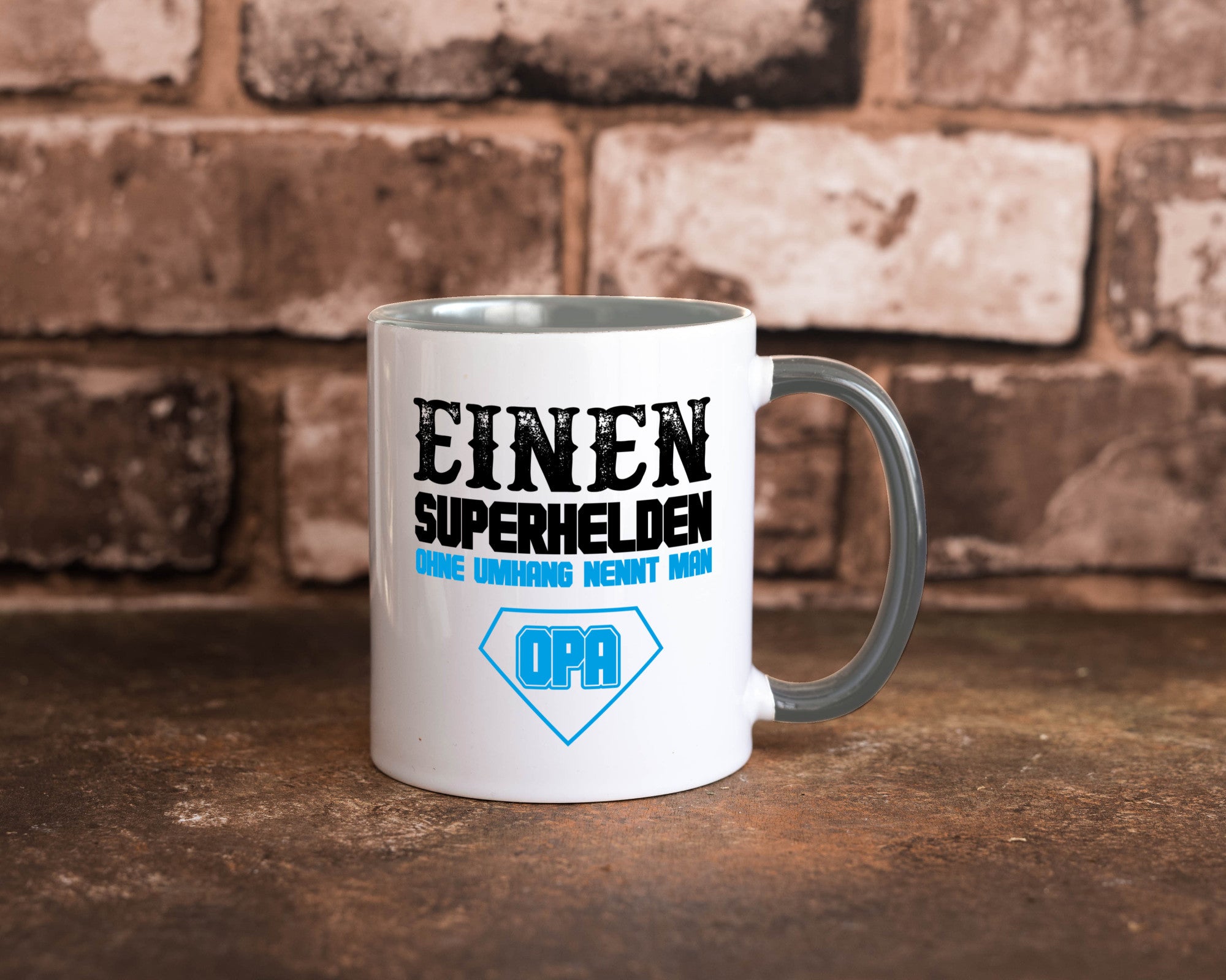 Superheld Opa Geschenk Familie Geschenkidee lustiger Spruch Tasse