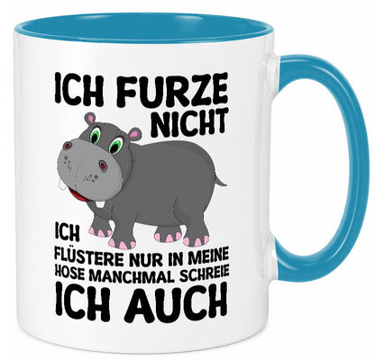Ich furze nicht | furznilpferd v2 Humor Geschenkidee Tasse
