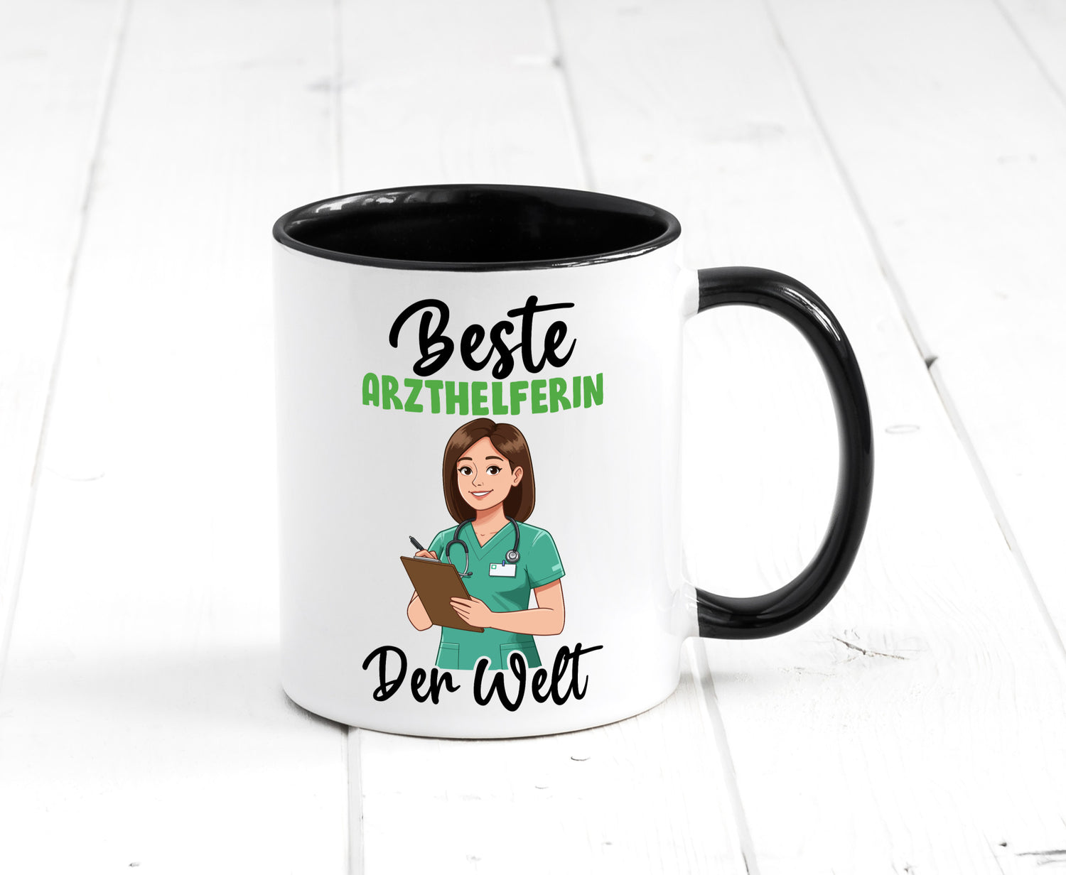 Beste Arzthelferin | Fachangestellte Medizin v2 Geschenkidee Humor Tasse
