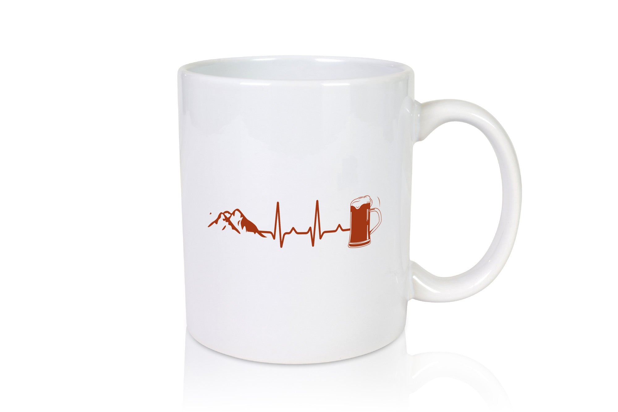 Berge und Bier | Wandern Wanderer Biertrinken Geschenkidee Humor Tasse