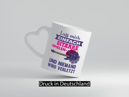 Lass mich Gitarre spielen und niemand wird verletzt lustig Humor Geschenkidee