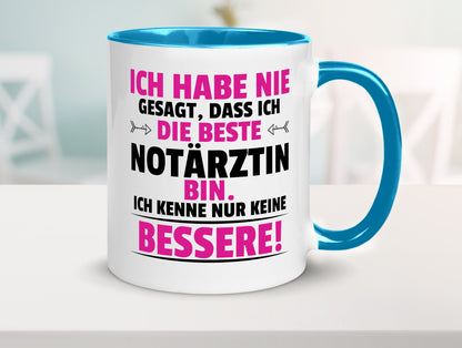 Die Beste Notärztin | Ärztin Humor Geschenkidee Tasse