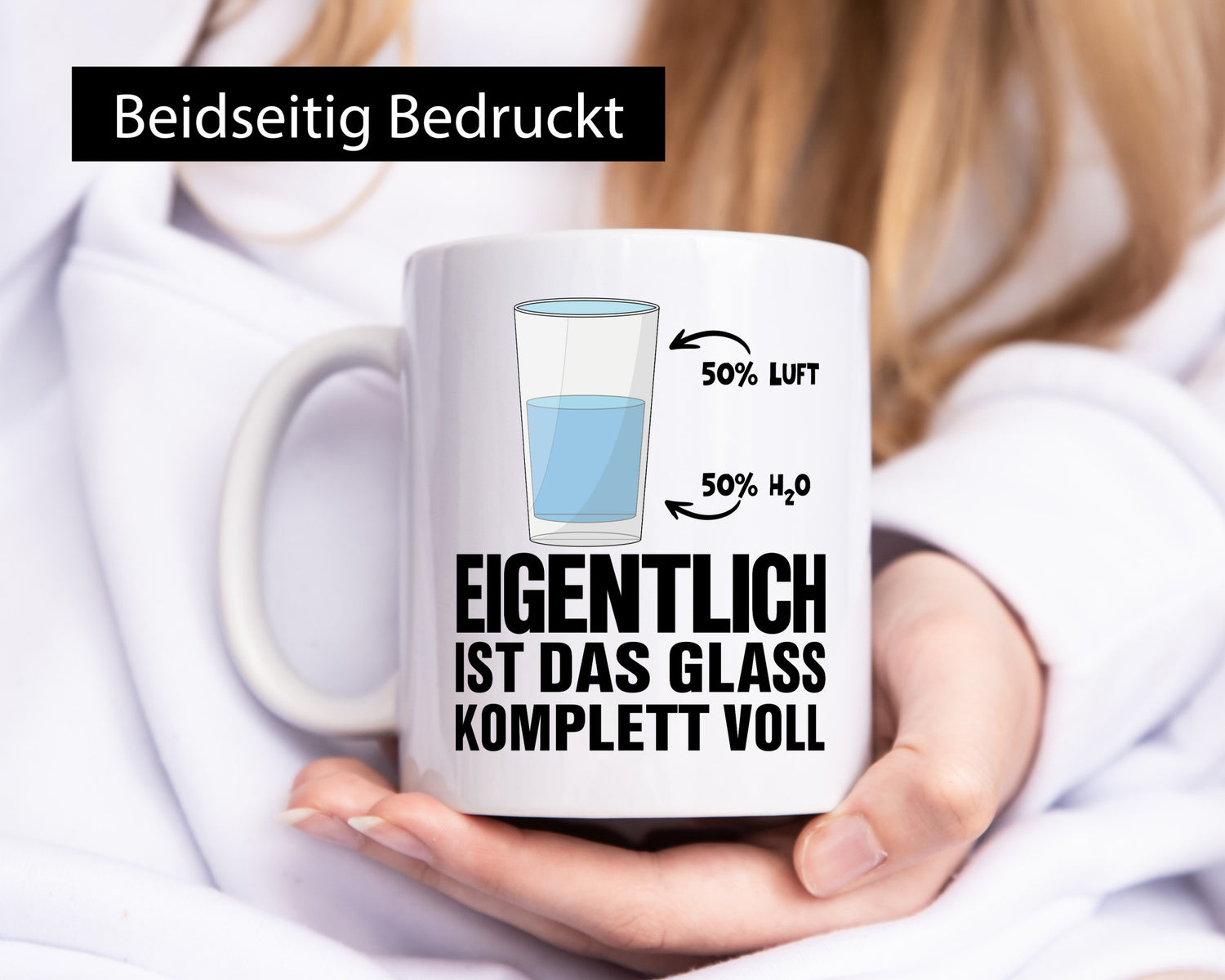 Wasserglas Motiv | Optimist Tasse Chemiker Chemie Humor Geschenkidee