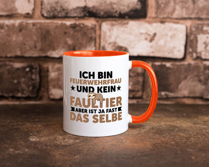 Ich bin kein Faultier: Feuerwehrfrau | Feuerwehr lustiger Spruch Geschenk