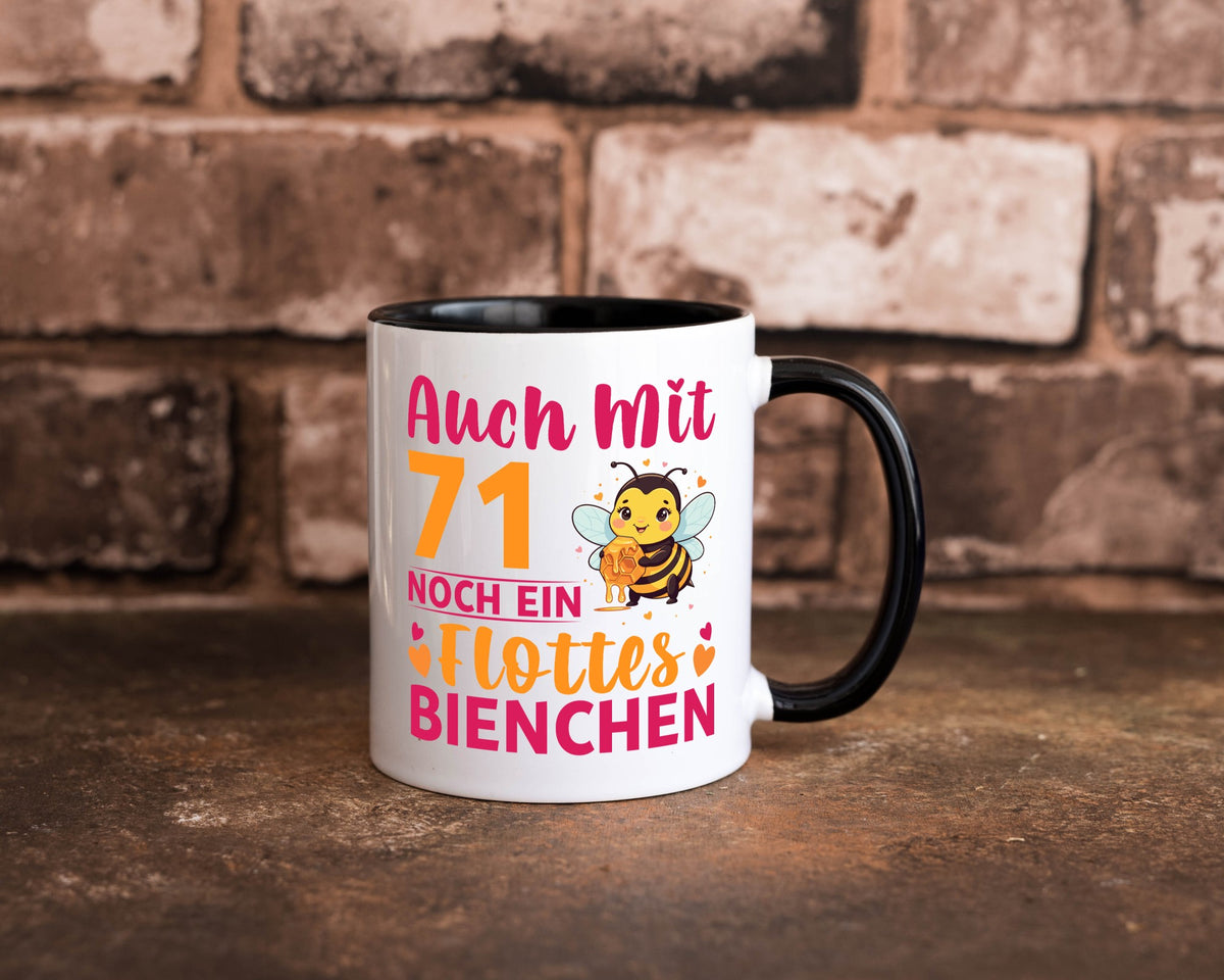 71. Geburtstag | Flottes Bienchen 71 Jahre Geschenk Geschenkidee lustiger Tasse