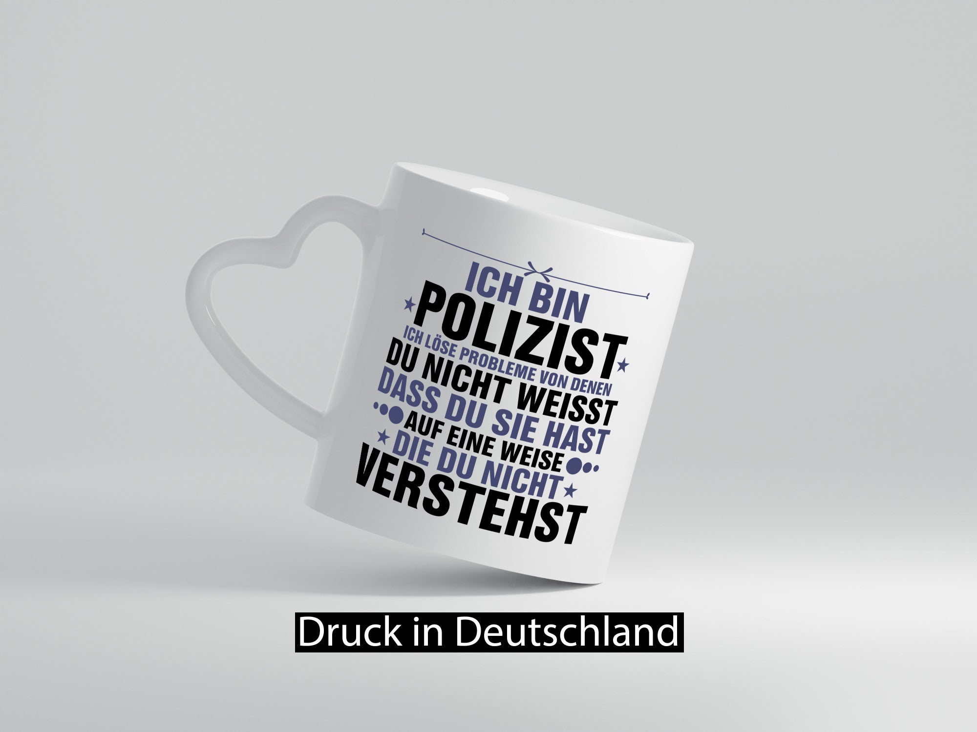 Löse Probleme: Polizist | Polizei v2 Geschenkidee Humor Tasse