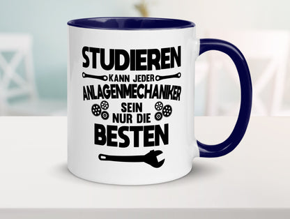 Nur die besten werden Anlagenmechaniker Humor Geschenkidee Tasse
