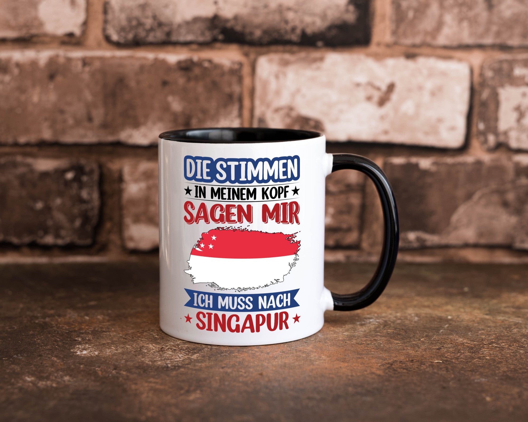 Singapur | Urlaub Stimmen in meinem Kopf Traumland v2 lustiger Spruch Geschenk