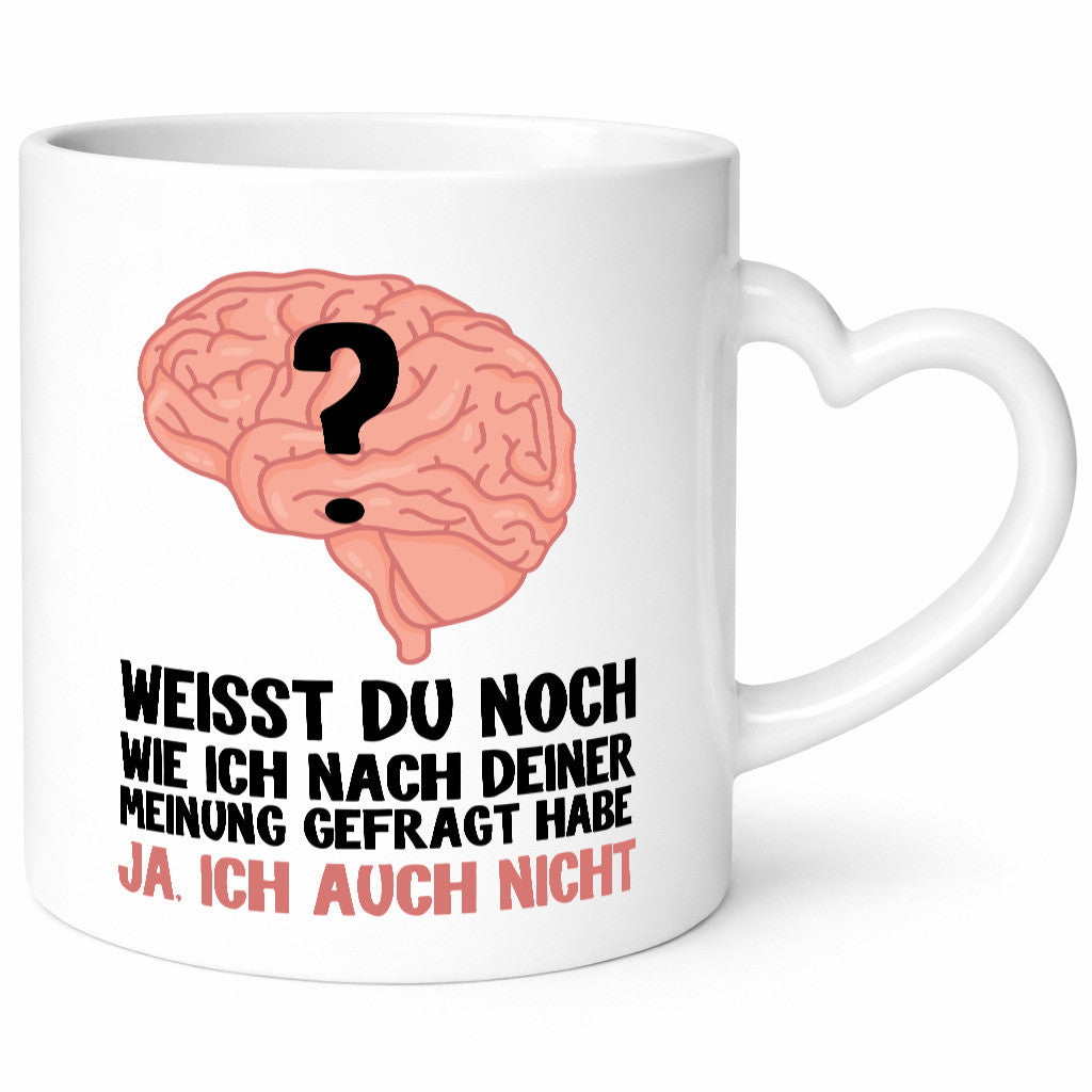 Deine Meinung lustig Humor Geschenkidee Geschenk Tasse