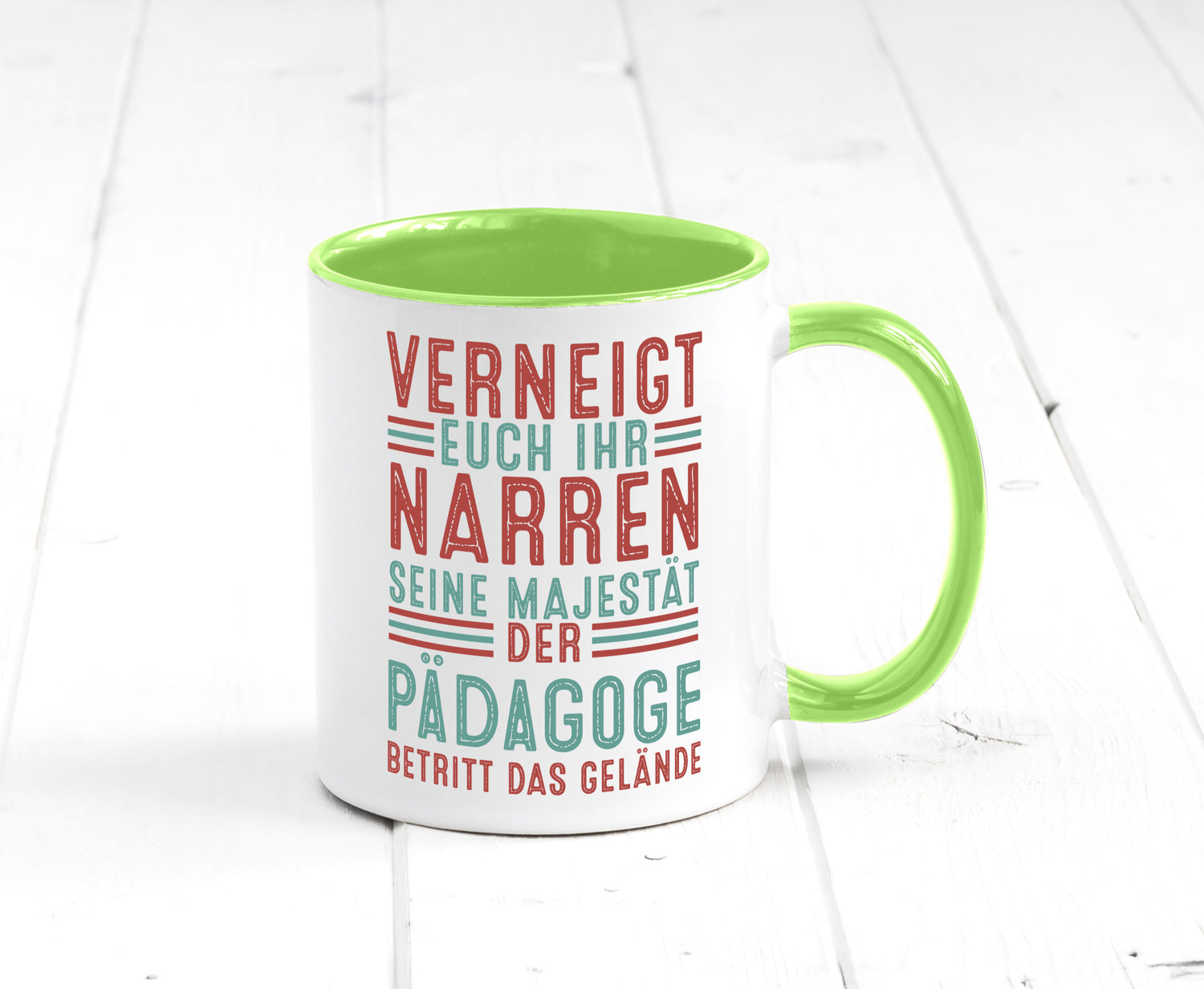 Verneigt euch: Pädagoge | Pädagogik Humor Geschenkidee Tasse
