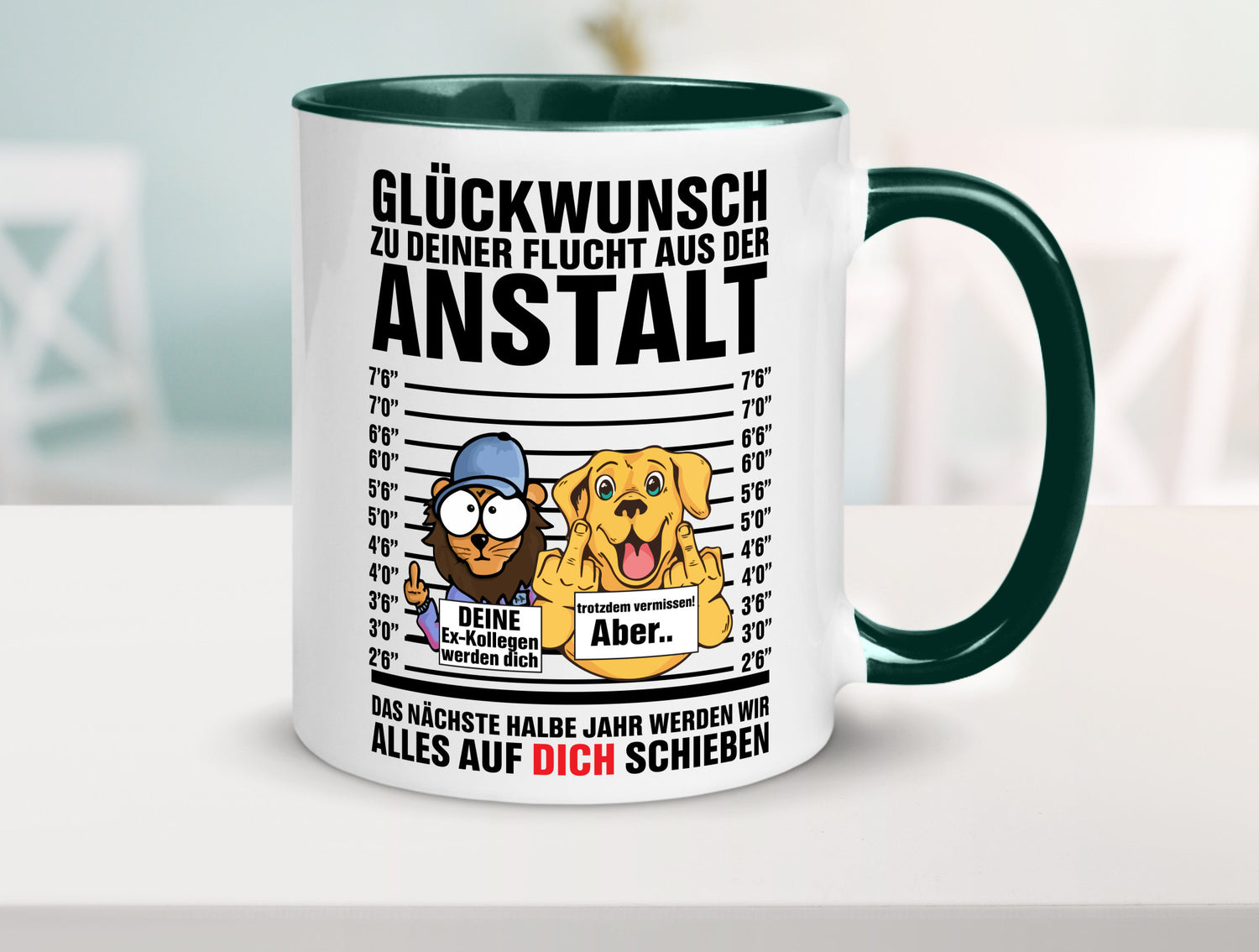 Glückwunsch zu deiner Flucht | Abschiedgeschenk v3 Geschenk Humor Geschenkidee