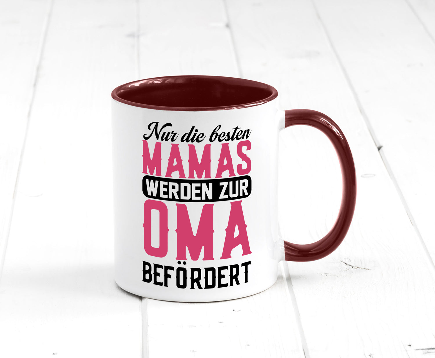 Beste Mama wird zur Oma befördert | Großmutter lustiger Spruch Geschenk Familie