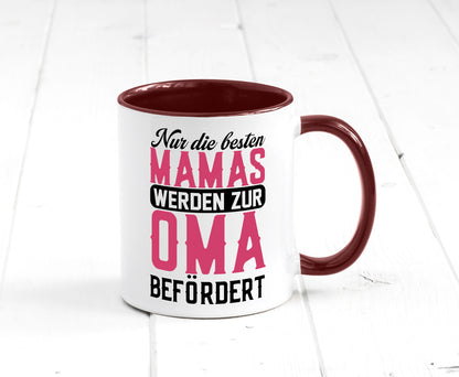 Beste Mama wird zur Oma befördert | Großmutter lustiger Spruch Geschenk Familie