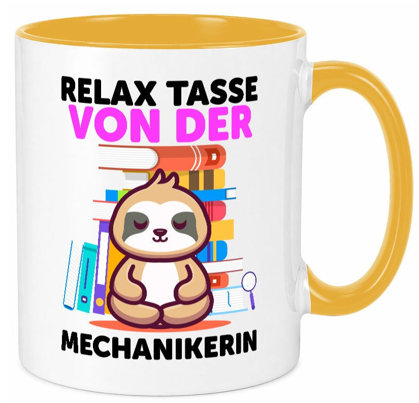 Relax Tasse: Mechanikerin | KFZ Humor Geschenkidee Tasse