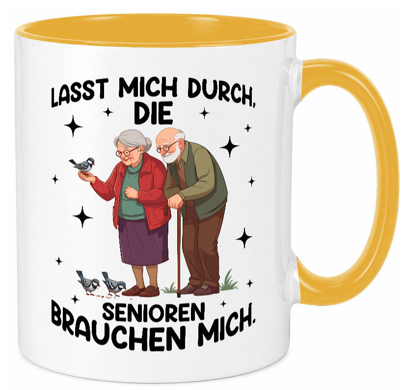 Senioren brauchen mich | Altenpflege Pflegekraft lustiger Spruch Geschenk Humor