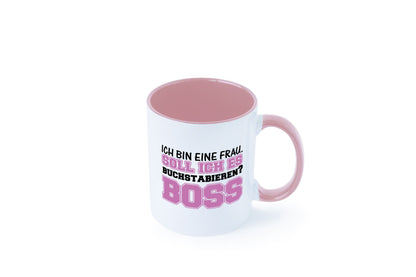 Ich bin der Boss Geschenk Humor Geschenkidee lustiger Spruch Tasse