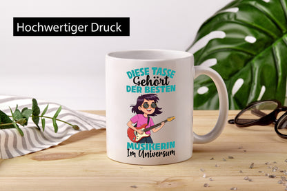 Im Universum: Musikerin | Musik Musikantin lustig Humor Geschenkidee Geschenk