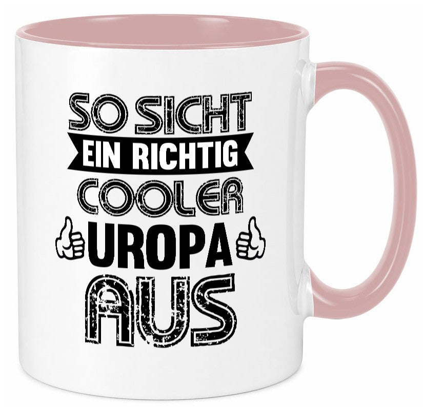 So sieht ein cooler uropa aus | Enkel lustiger Spruch Geschenk Familie Tasse