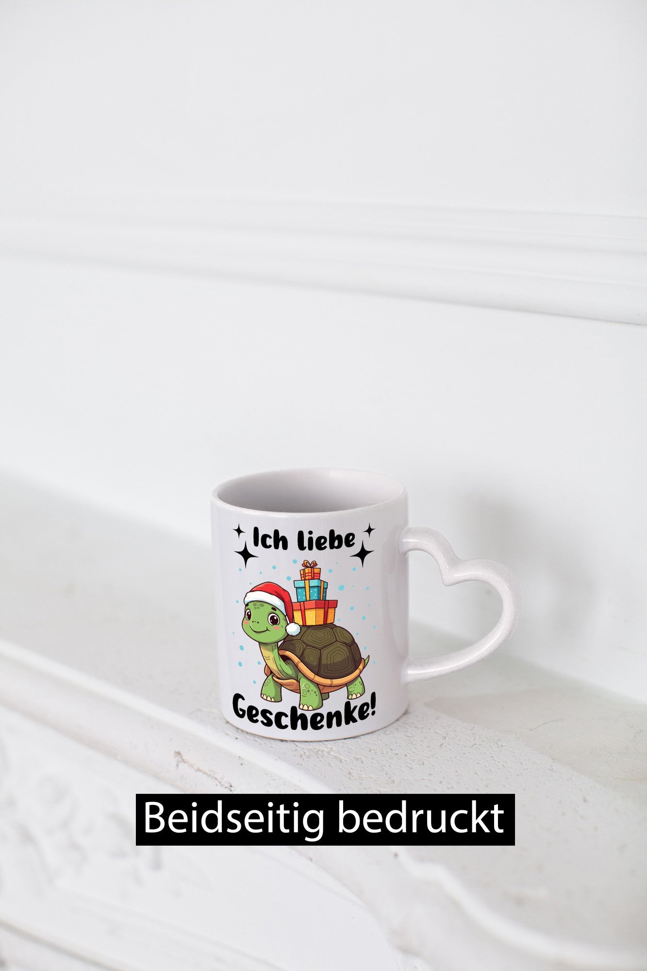 Ich liebe Geschenke | Weihnachtsschildkröte Geschenk Humor Geschenkidee