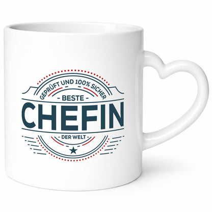 Geprüft und sicher: Chefin | Führungskraft Vorgesetzte Geschenkidee Arbeit