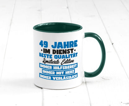 49 Jahre im Dienst | Jubiläum Arbeit v7 Humor Kollegen Büro Geschenkidee Tasse